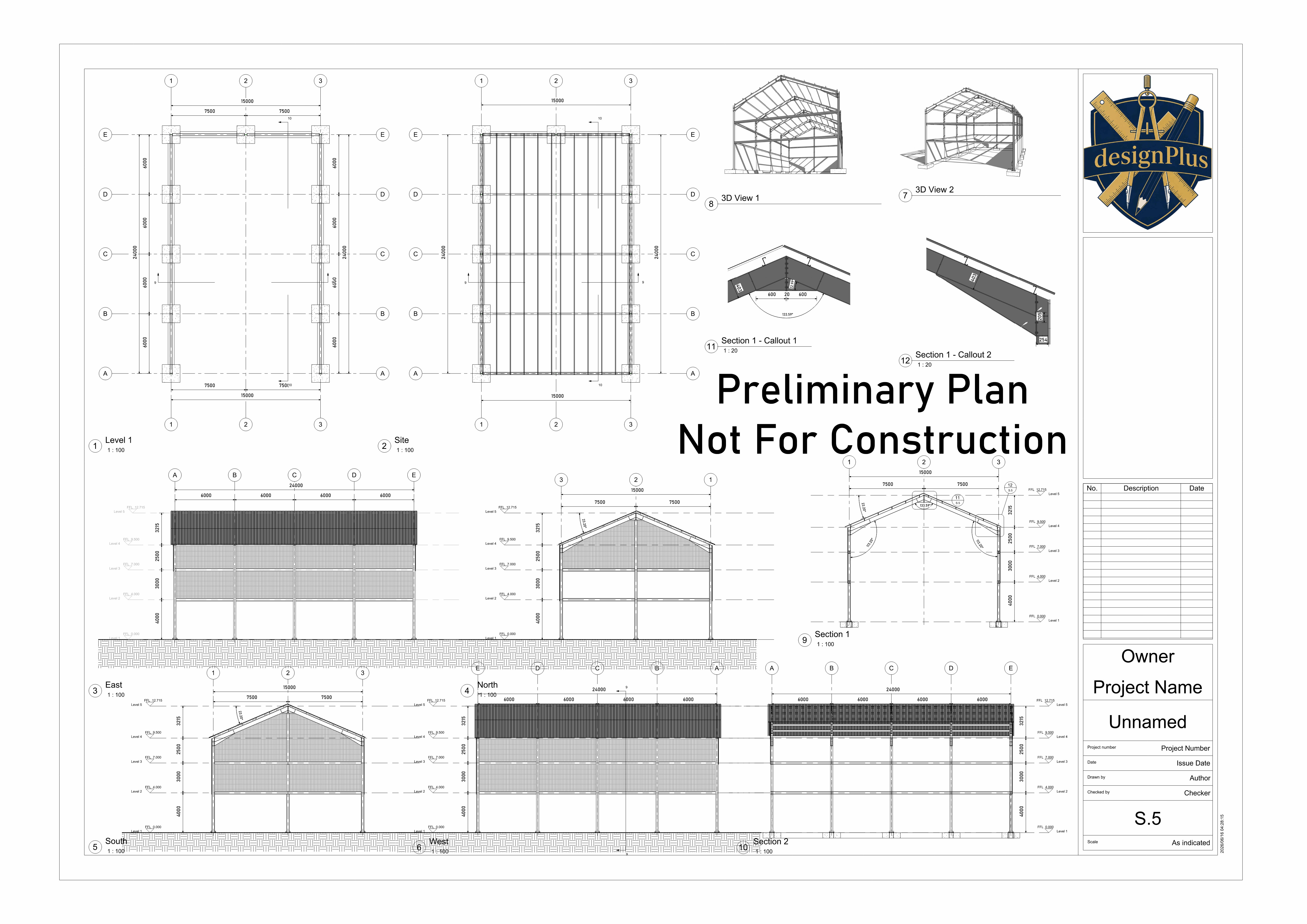 Multi-storey carpark structural steel